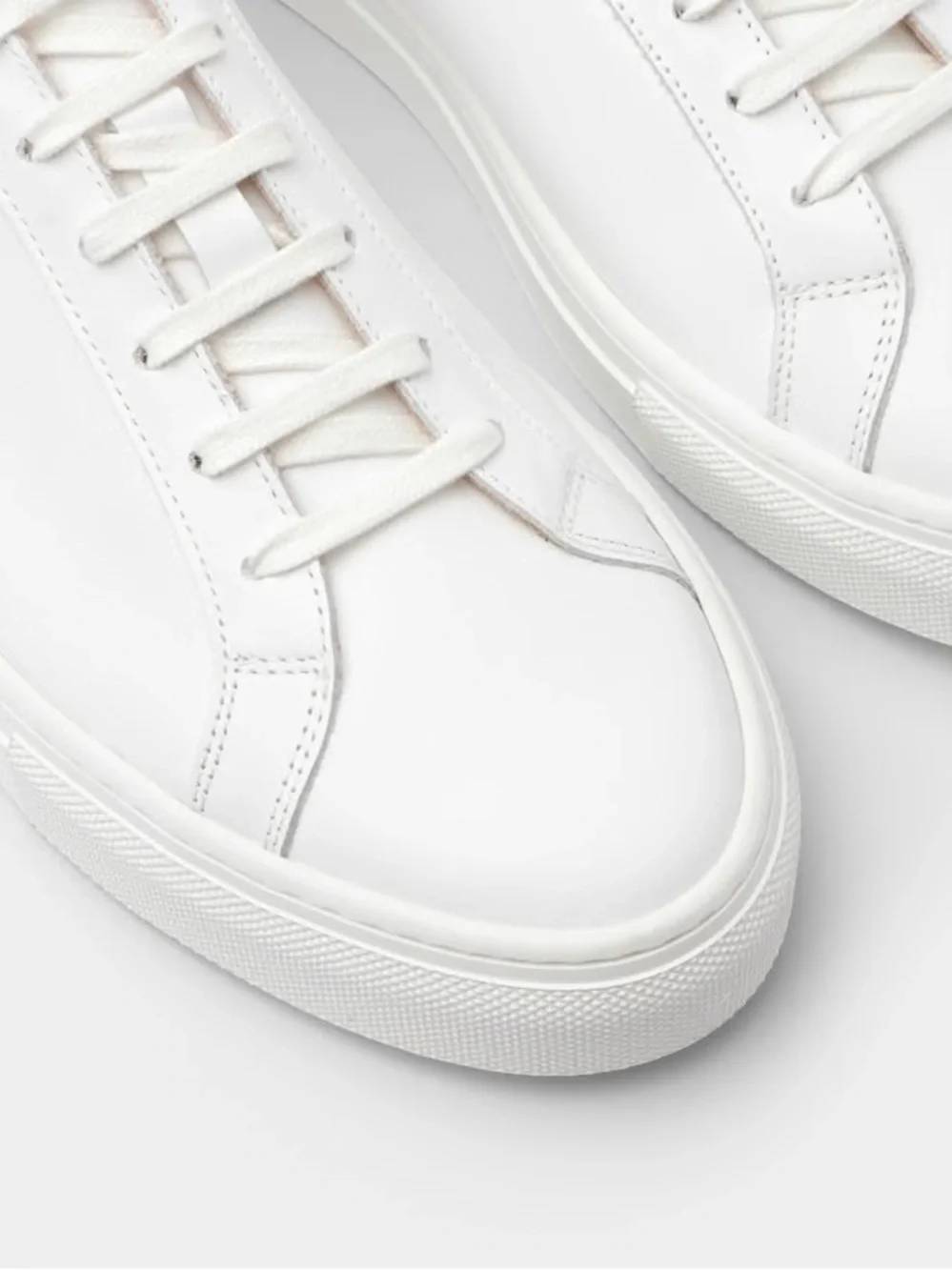 Suitsupply FW1480 Men's 10 US White Leather Low Top Casual Sneakers Shoes